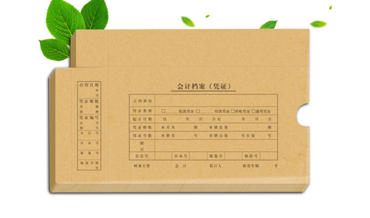 金典发票版会计档案凭证盒 
